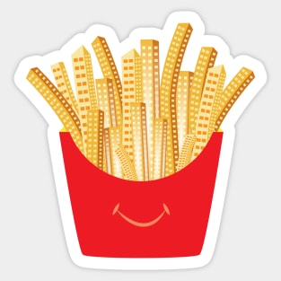 French Fries City Sticker